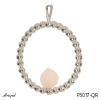 Pendant P3017-QR with real Rose Quartz