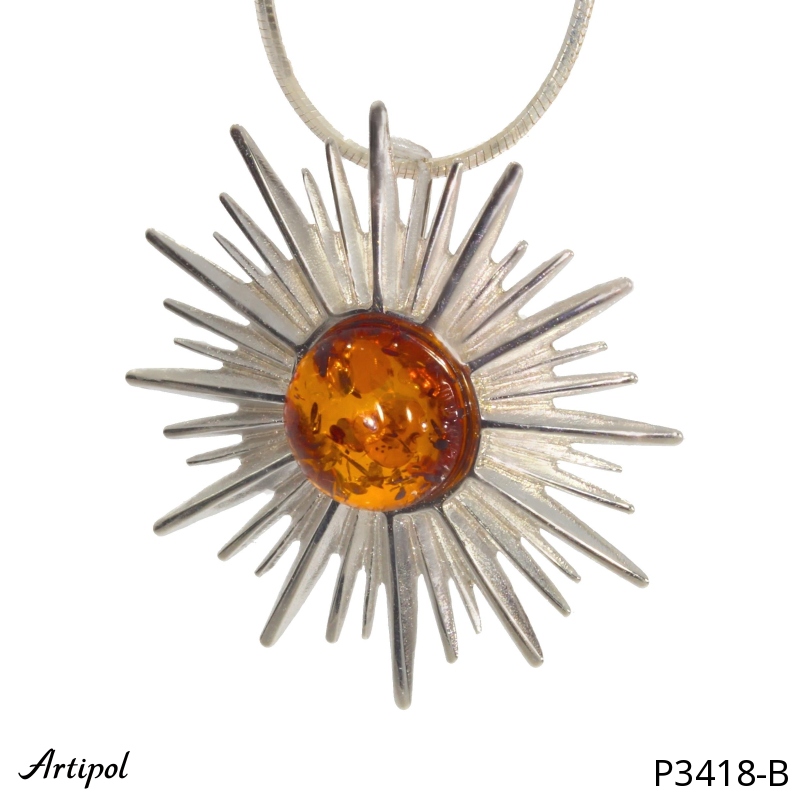 Pendentif P3418-B en Ambre véritable