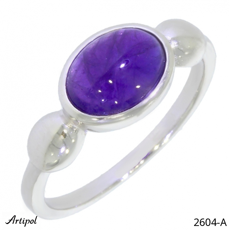 Ring 2604-A with real Amethyst