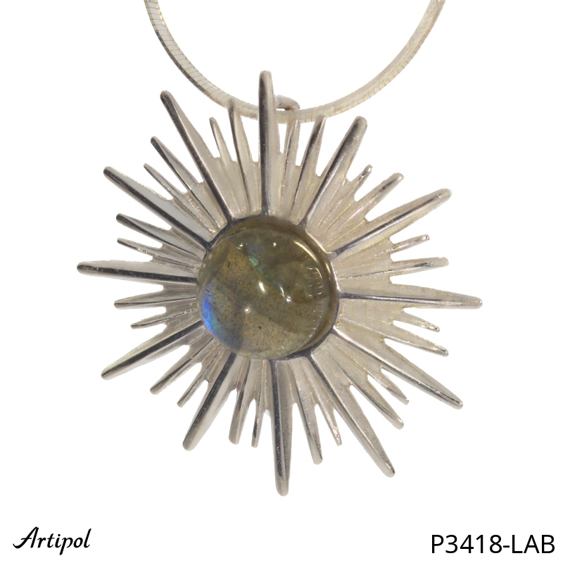 Pendant P3418-LAB with real Labradorite