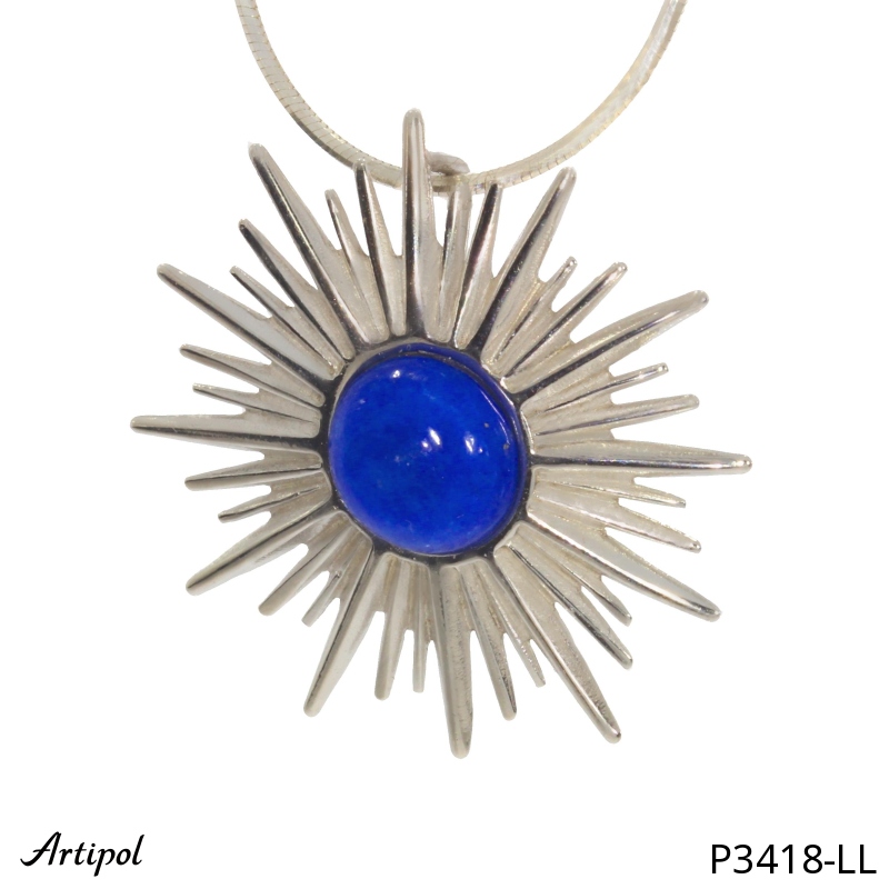 Pendentif P3418-LL en Lapis-lazuli véritable