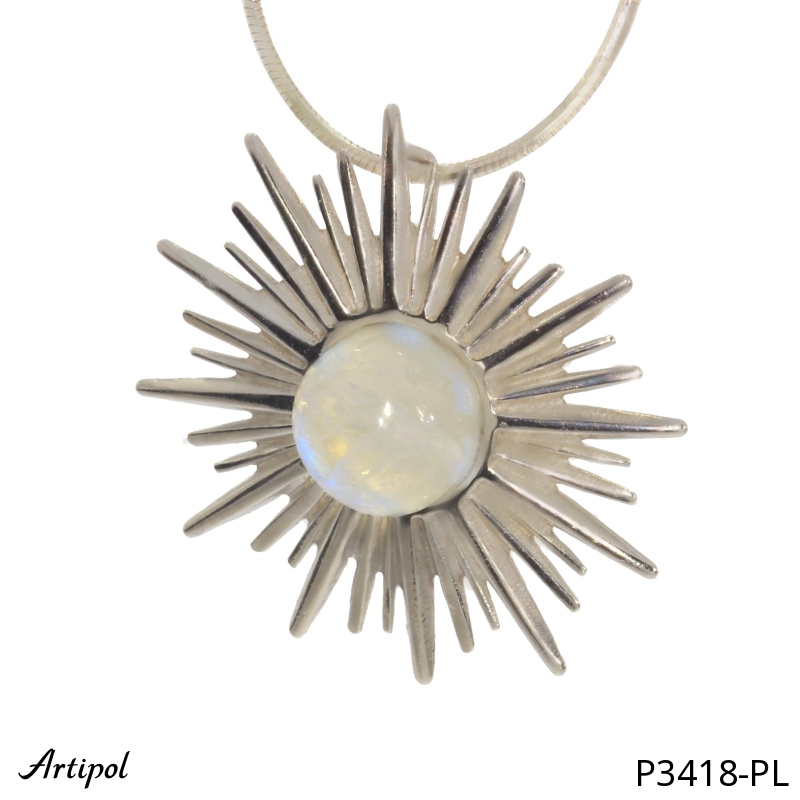 Pendentif P3418-PL en Pierre de lune véritable