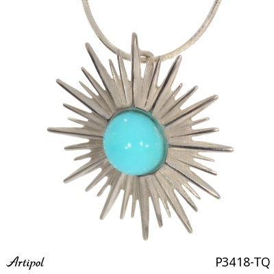 Pendant P3418-TQ with real Turquoise