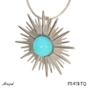Pendentif P3418-TQ en Turquoise véritable