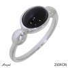 Bague 2604-ON en Onyx noir véritable
