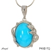 Pendant P4602-TQ with real Turquoise