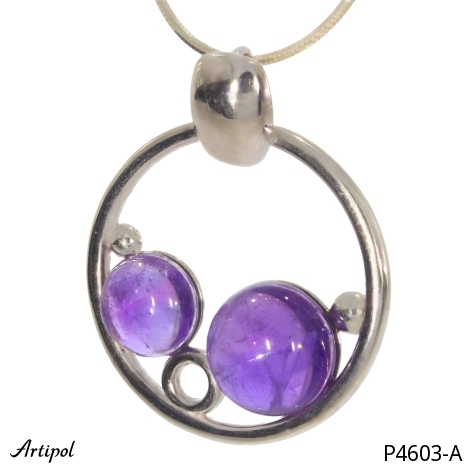 Pendentif P4603-A en Améthyste véritable