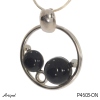 Pendentif P4603-ON en Onyx noir véritable