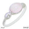 Ring 2604-QR with real Rose Quartz