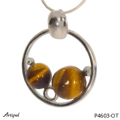 Pendant P4603-OT with real Tiger's eye