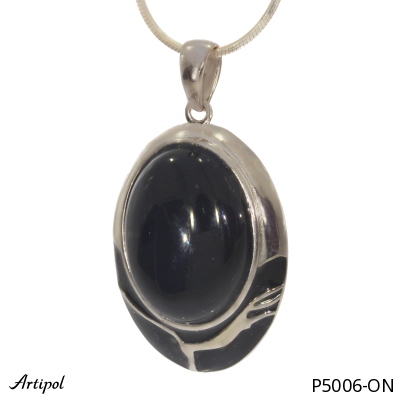 Pendant P5006-ON with real Black Onyx