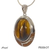 Pendant P5006-OT with real Tiger's eye