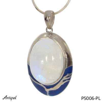 Pendant P5006-PL with real Moonstone