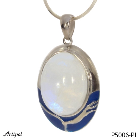 Pendant P5006-PL with real Moonstone