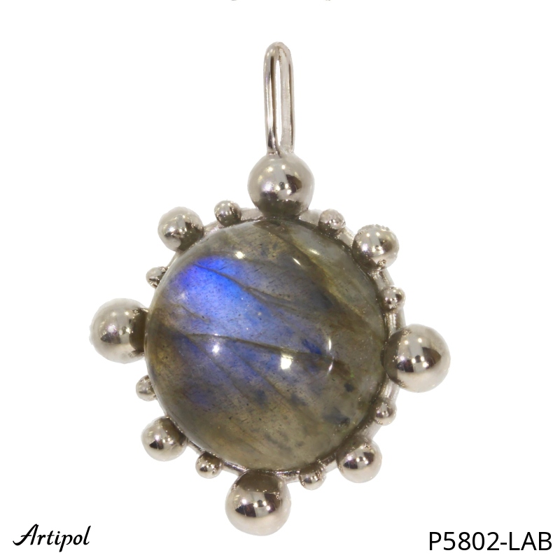 Pendentif P5802-LAB en Labradorite véritable