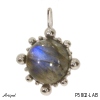 Pendant P5802-LAB with real Labradorite