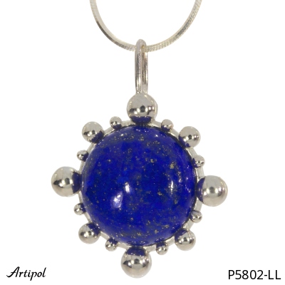 Pendentif P5802-LL en Lapis-lazuli véritable