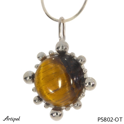 Pendant P5802-OT with real Tiger's eye