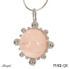 Pendant P5802-QR with real Rose Quartz