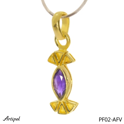 Pendant PF02-AFV with real Amethyst