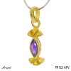 Pendant PF02-AFV with real Amethyst
