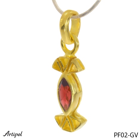 Anhänger PF02-GV mit echter Granat