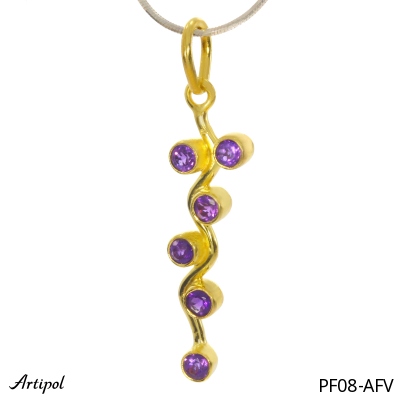 Pendant PF08-AFV with real Amethyst