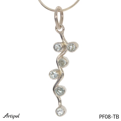 Anhänger PF08-TB mit echter Blauem Topas