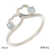 Ring M42-AQ mit echter Aquamarin