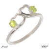 Ring M42-P with real Peridot