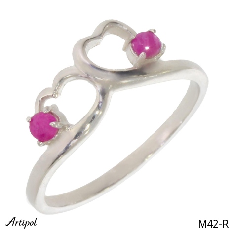 Ring M42-R mit echter Rubin