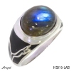 Bague Homme H5016-LAB en Labradorite véritable