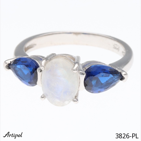 Bague 3826-PL en Pierre de lune véritable
