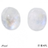 Earrings E1804-PL with real Moonstone