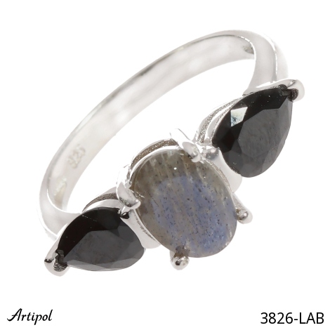 Ring 3826-LAB with real Labradorite