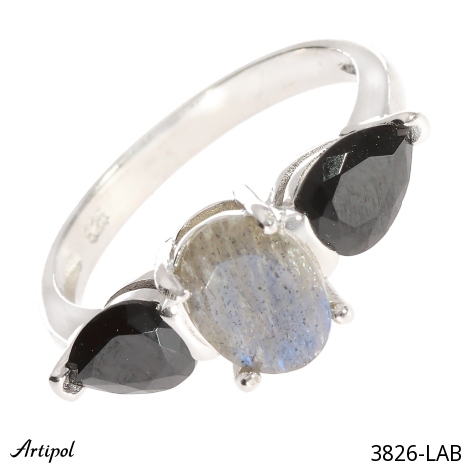 Ring 3826-LAB mit echter Labradorit