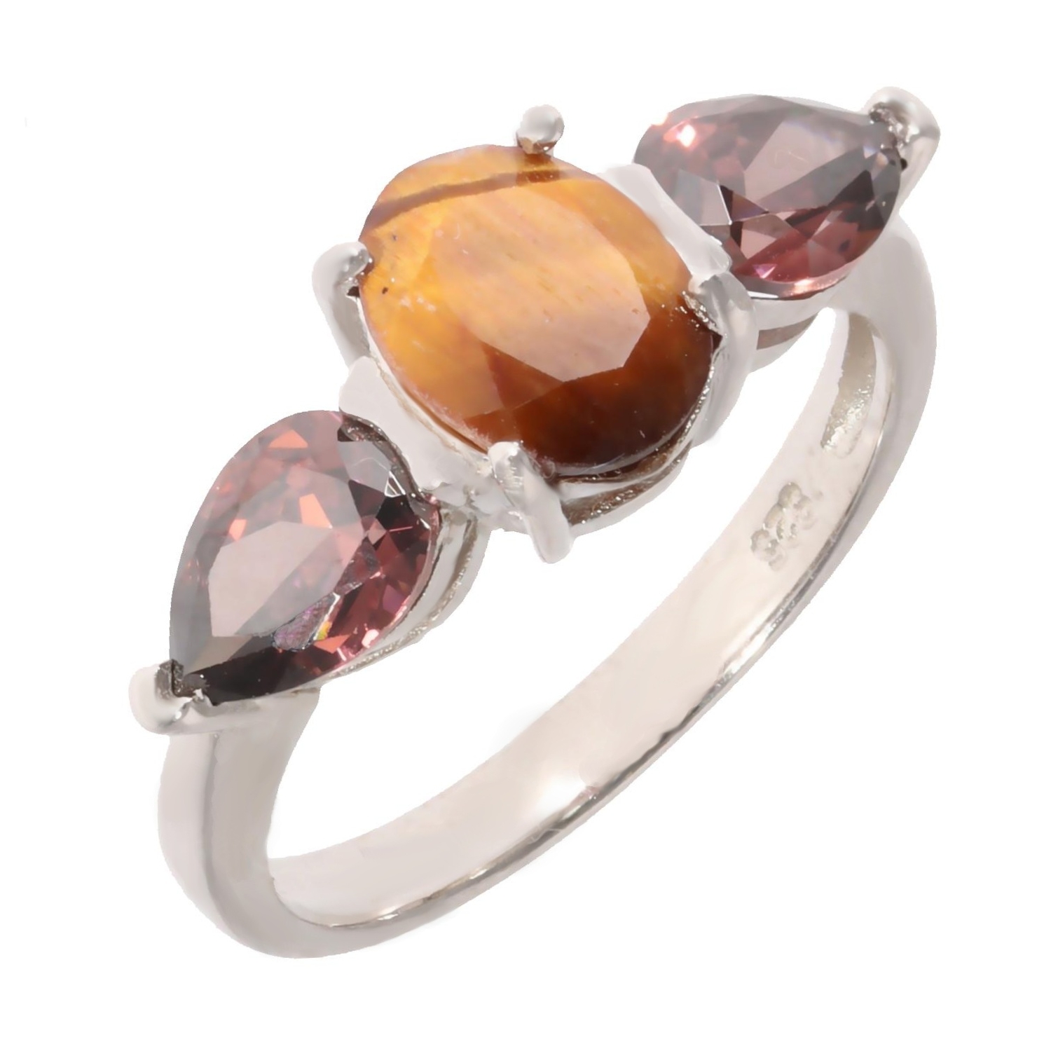 Véritable bague en alexandrite de laboratoire-bague en argent sterling