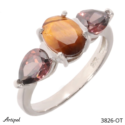 Ring 3826-OT with real Tiger’s Eye