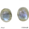 Earrings E1804-LAB with real Labradorite