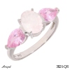 Ring 3826-QR with real Rose Quartz