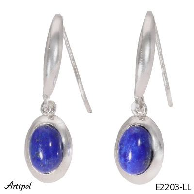 Earrings E2203-LL with real Lapis lazuli