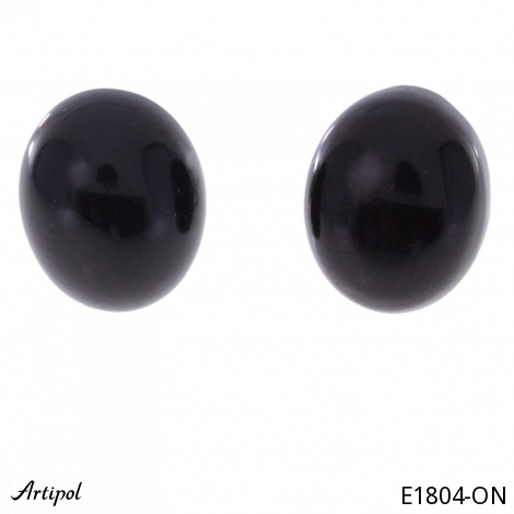 Ohrringe E1804-ON mit echter Schwarzem Onyx