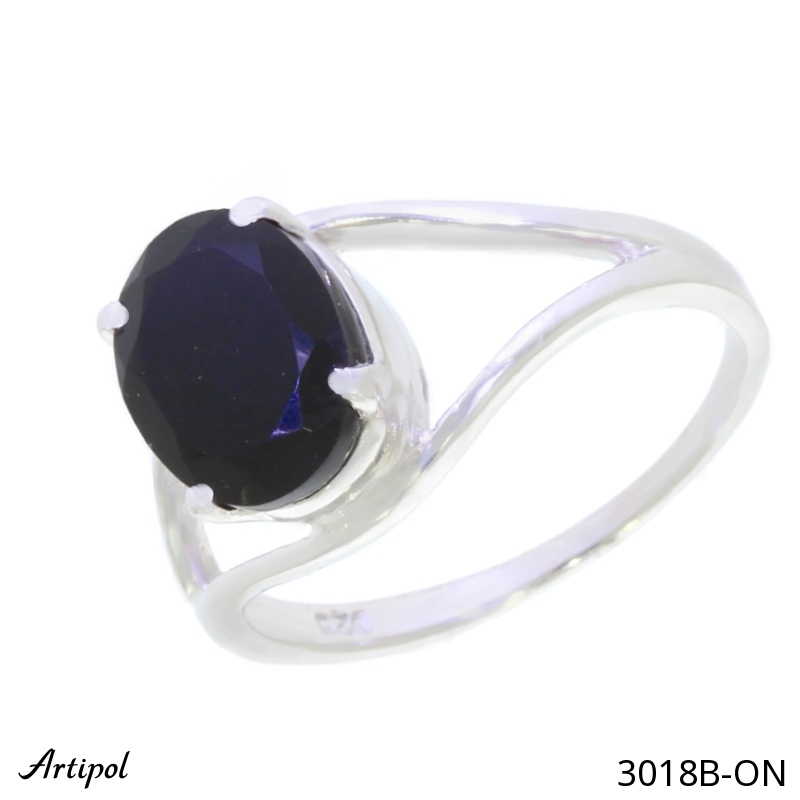 Bague 3018B-ON en Onyx noir véritable