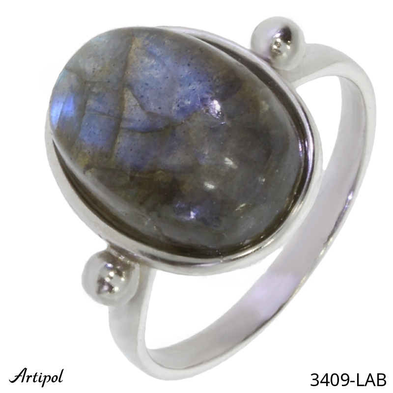 Ring 3409-LAB with real Labradorite