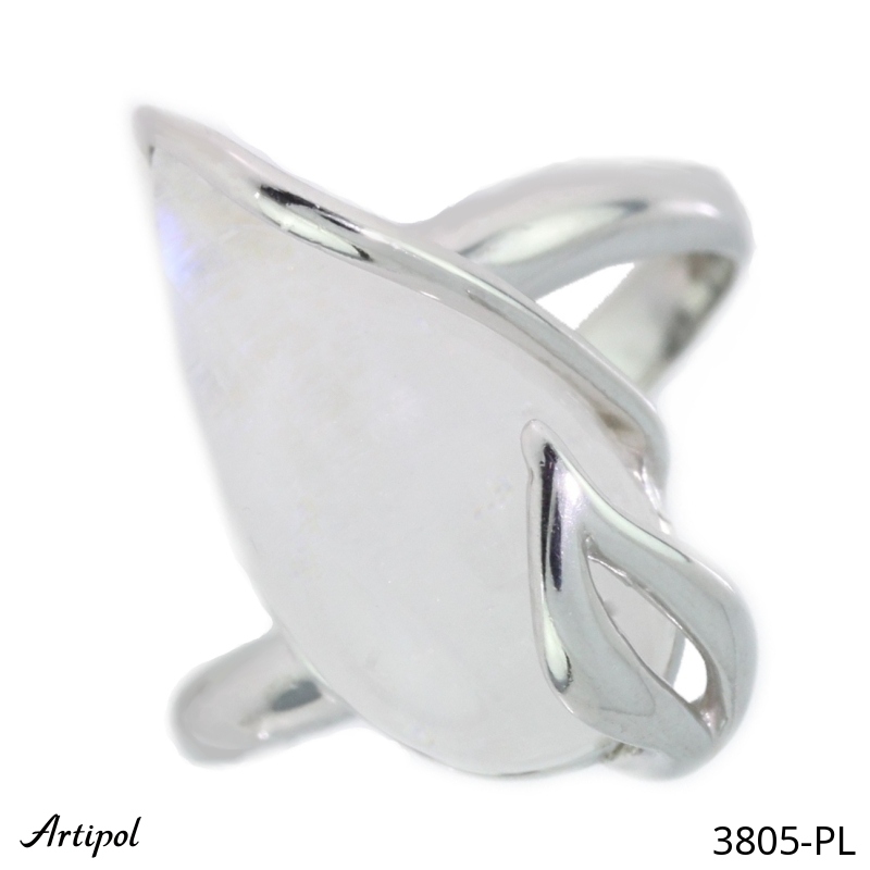 Ring 3805-PL with real Moonstone