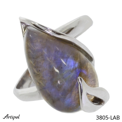 Ring 3805-LAB with real Labradorite