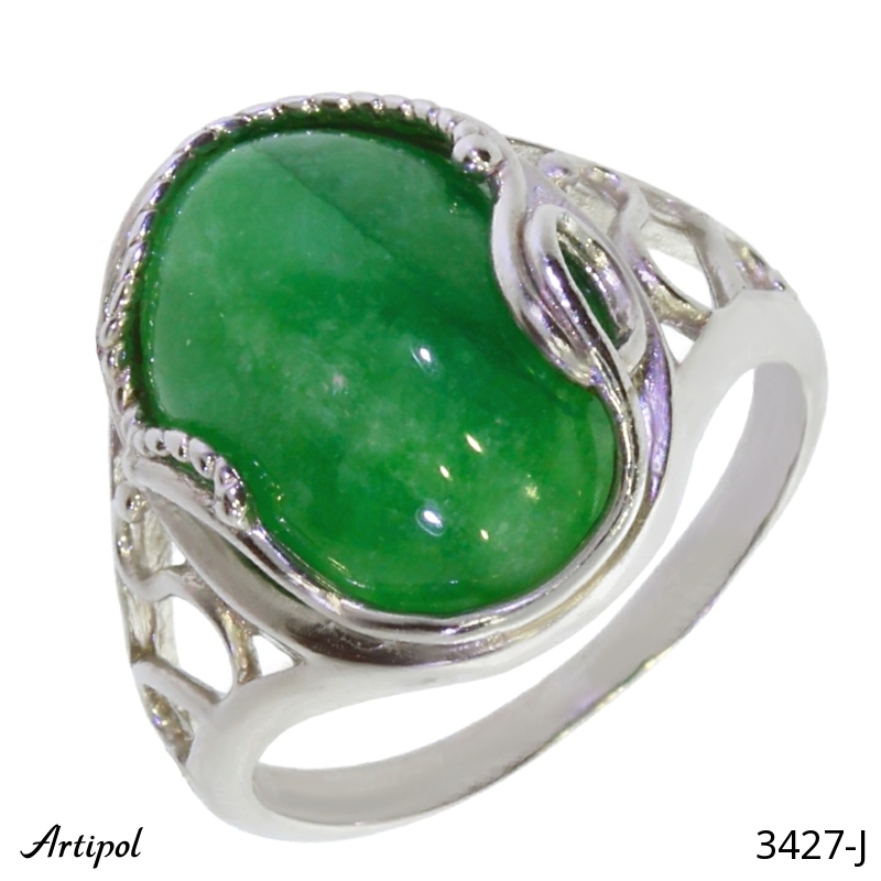 Ring 3427-J with real Jade