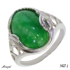 Ring 3427-J with real Jade