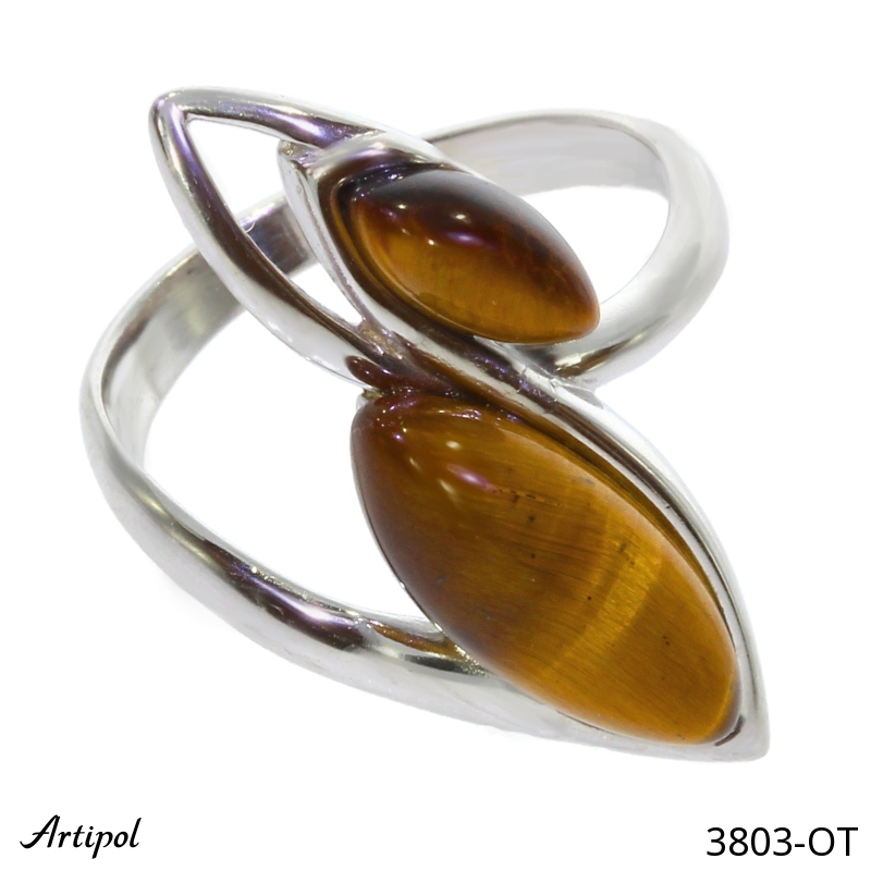Ring 3803-OT with real Tiger's eye
