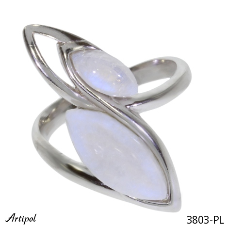 Bague 3803-PL en Pierre de lune véritable